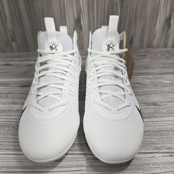 Nike Men\'s Huarache 9 Elite Mid LAX White Lacrosse Cleats - Men\'s Size 8.5 - NEW main image 7